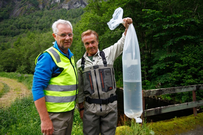 Hannes Jaenicke dreht für das ZDF "Im Einsatz für Lachse" (FOTO)