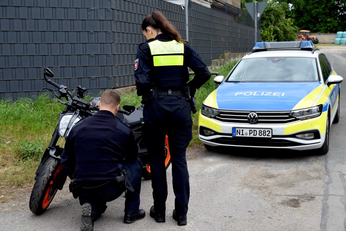 POL-NI: Motoradkontrollen im Zuständigkeitsbereich des Polizeikommissariats Stolzenau im Rahmen eines Verkehrssicherheitstages