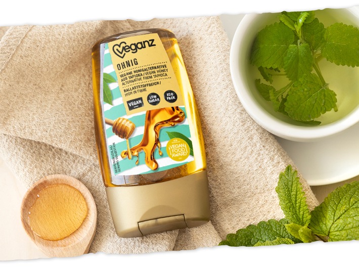 Veganz Honigalternative Ohnig von PETA mit Vegan Food Award 2021 
