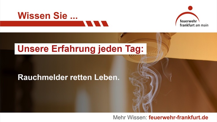FW-F: Feuer in Frankfurter Krankenhaus - Rauchmelder rettet Leben
