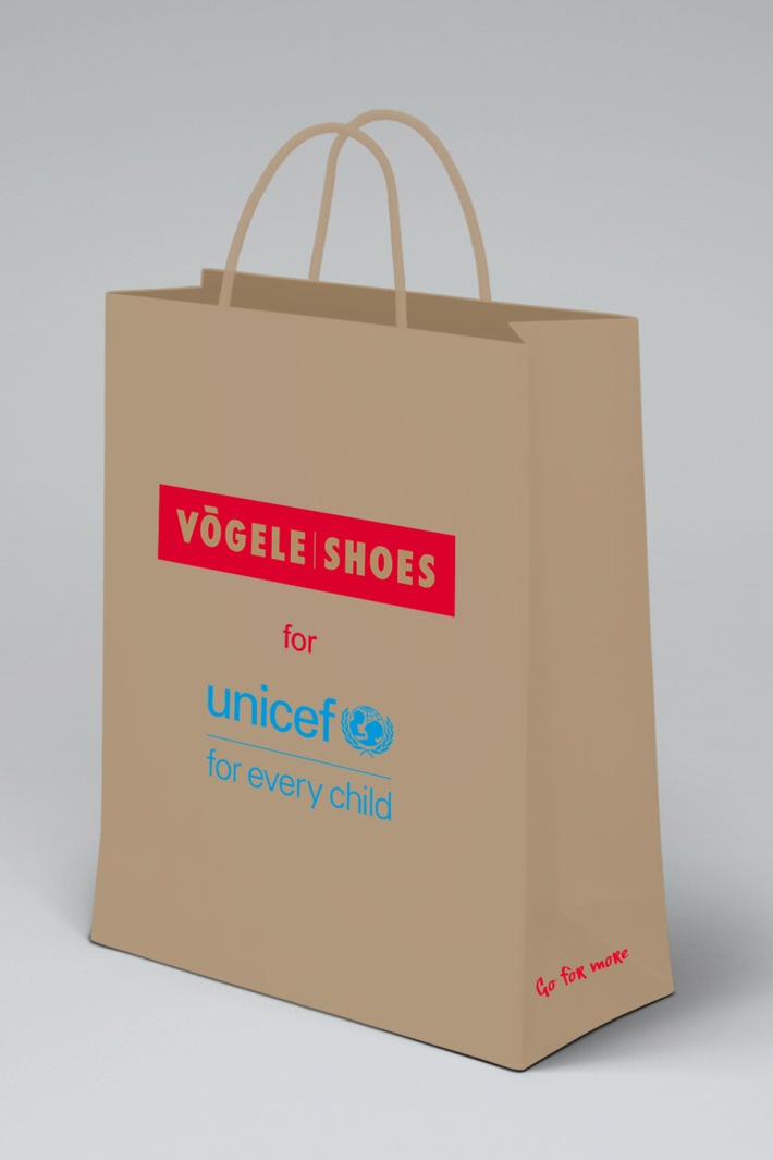 Vögele Shoes unterstützt UNICEF und wird zugleich plastikfrei