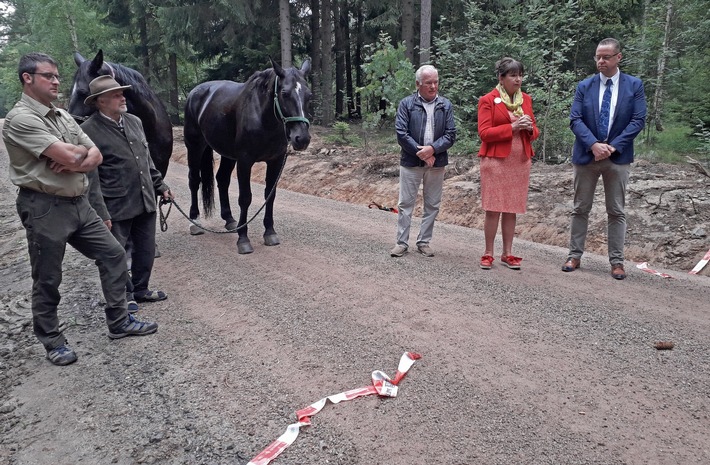 DBU: Weg saniert zum Reiterhof im Hartmannsdorfer Forst