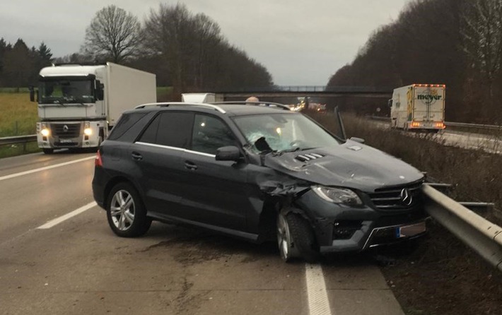 POL-DEL: Autobahnpolizei Ahlhorn: Verkehrsunfall auf der Autobahhn 1 im Bereich der Gemeinde Harpstedt