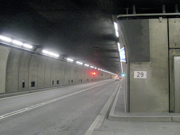 Europäischer Tunneltest 2015: Gotthardtunnel am Schluss der Rangliste