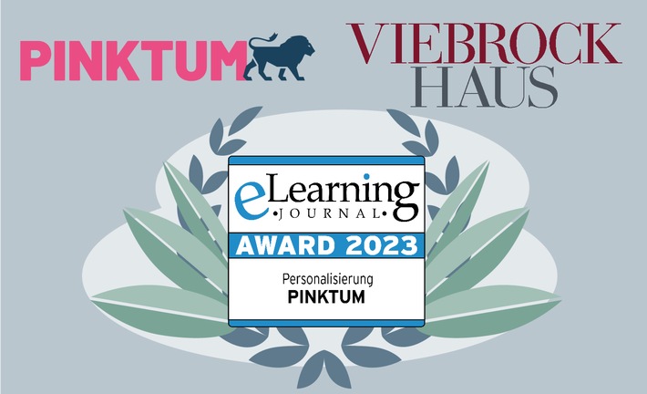 Integriertes E-Learning Konzept der Viebrockhaus AG und PINKTUM  mit eLearning AWARD 2023 ausgezeichnet