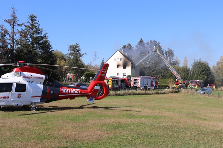 POL-PDWIL: Zwei Menschen werden bei Wohnhausbrand verletzt