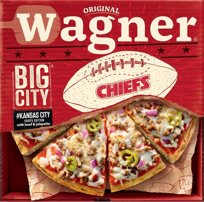 Touchdown für eine sensationelle Partnerschaft / Original Wagner Pizza kooperiert mit den Kansas City Chiefs