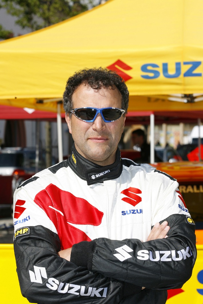 TV-Richter Alexander Hold beim Suzuki Rallye Cup in Zwickau