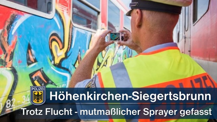 Bundespolizeidirektion München: Mutmaßlichen Sprayer gestellt / 28-Jähriger bei Flucht aufgegriffen
