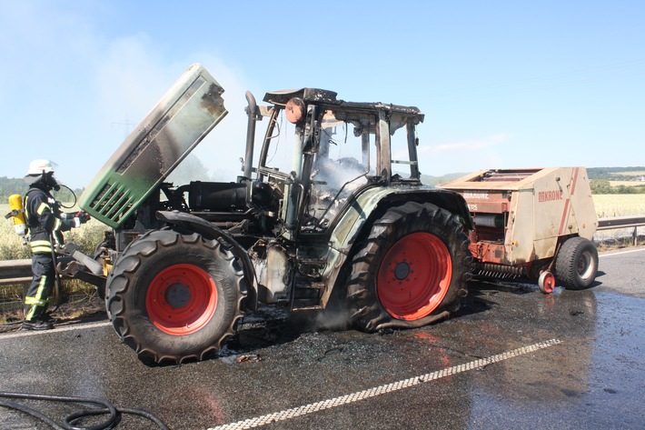 POL-PDWIL: Traktorbrand