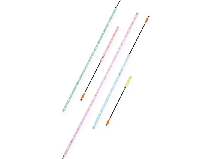 Visualisierung mit LED-Bändern; Pressemitteilung der ifm electronic gmbh zur Hannover Messe