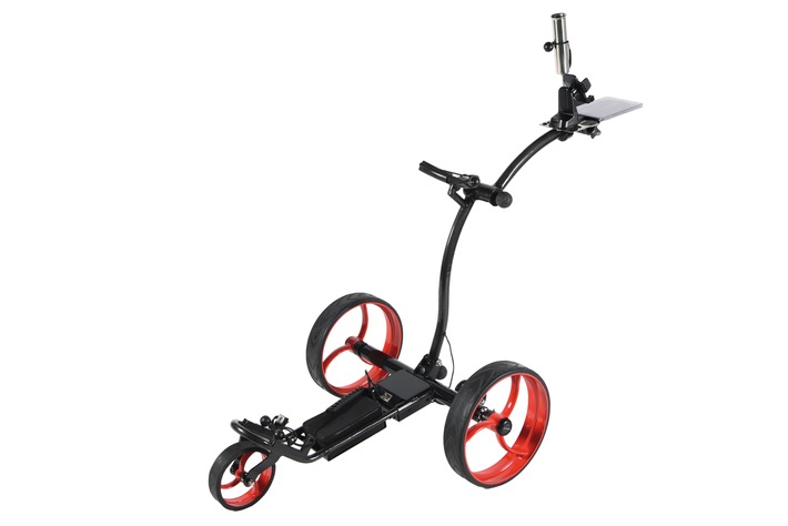Schweizer Produktion, die bewegt - der erste WLAN Elektro Golf Trolley / SMART RIDER: Ein in der Schweiz produzierter High-End Elektro Golf Trolley der erfolgreichen Schweizer Golf-Marke at-hena