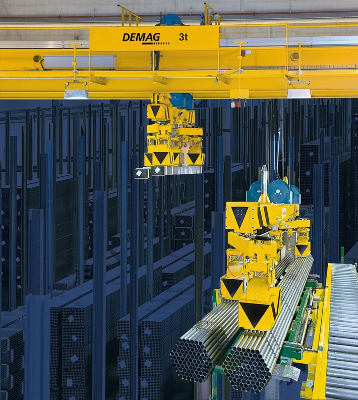 Demag supplies system solution for automated material flow at Layher