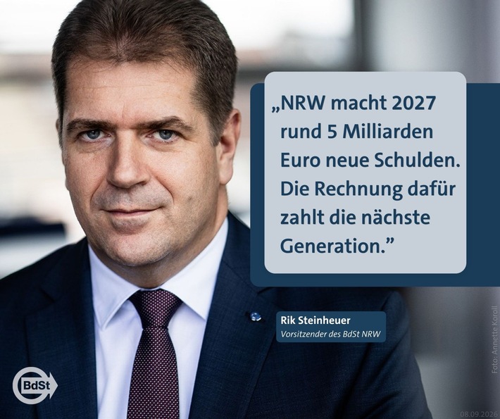 BdSt NRW warnt: Wahljahr auf Pump belastet nächste Generation