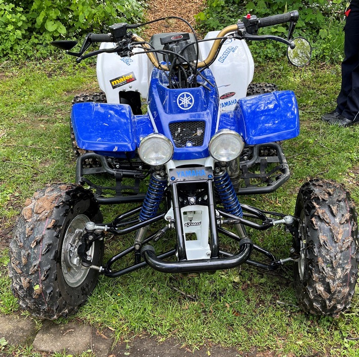 POL-FR: Freiburg: Mutmaßlich entwendetes Quad aus Dietenbachsee geborgen - Zeugenaufruf