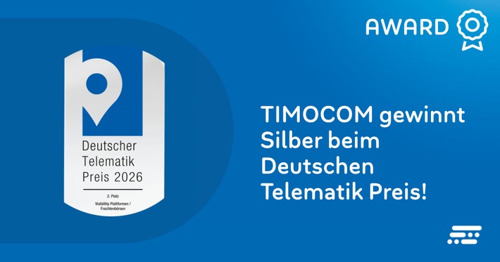 TIMOCOM gewinnt Silber beim Deutschen Telematik Preis 2026