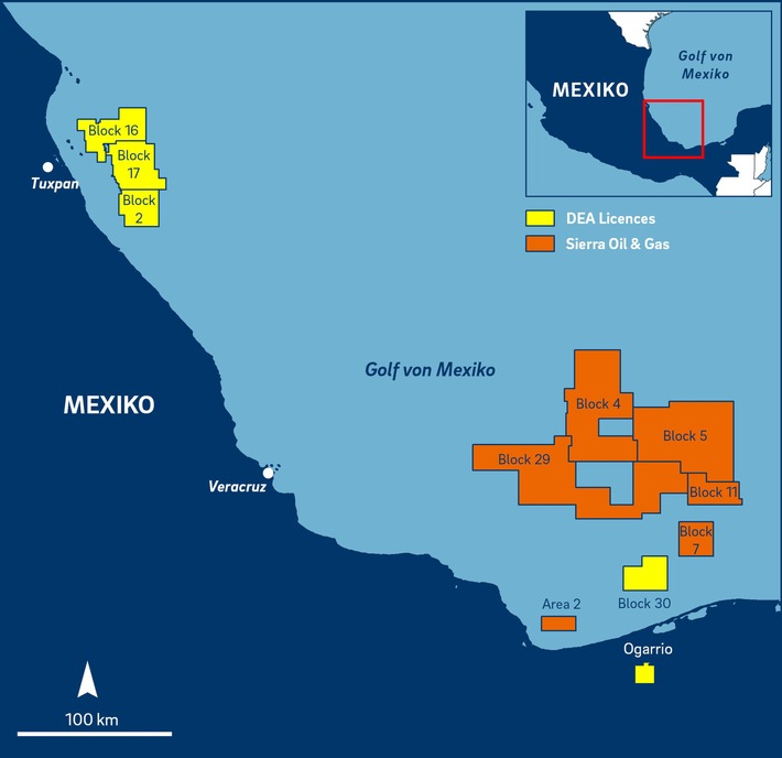 DEA erwirbt Sierra Oil & Gas in Mexiko, einschließlich Anteil an der Weltklasse-Fündigkeit Zama