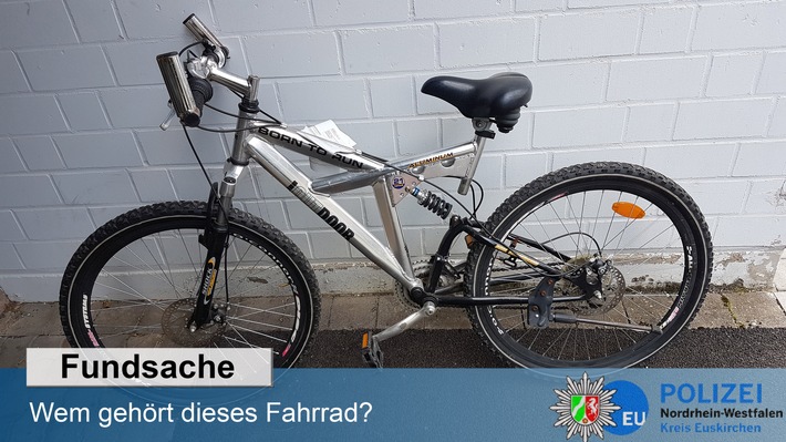 POL-EU: Polizei Euskirchen sucht Besitzer: Wem gehört dieses Mountainbike?