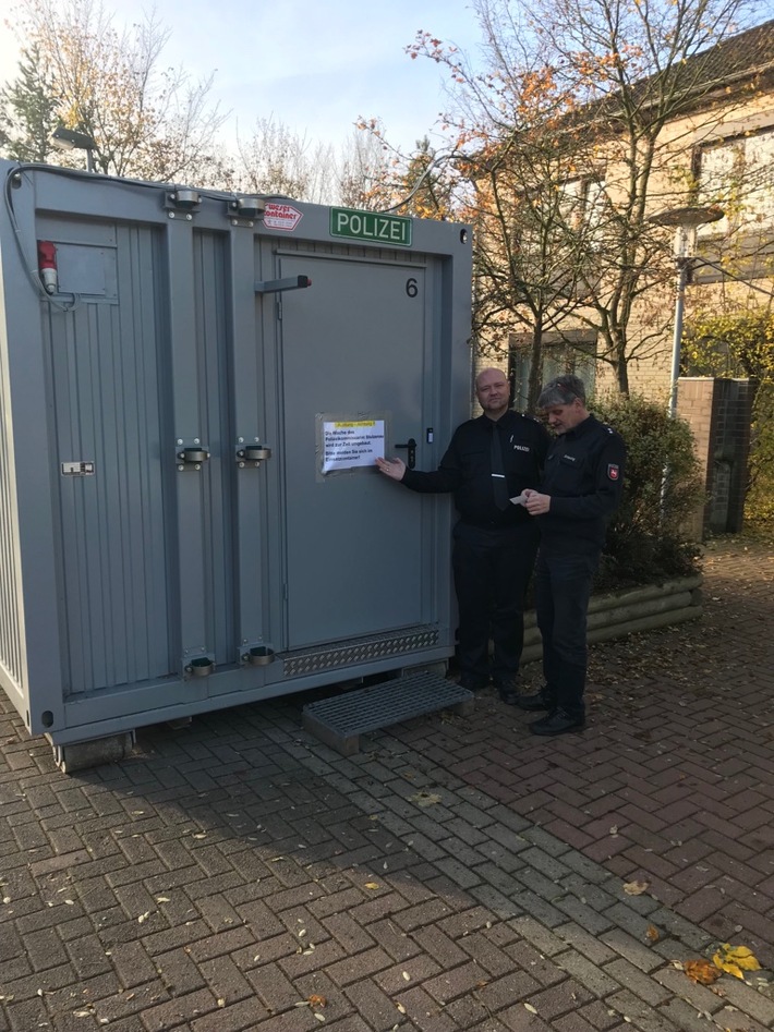 POL-NI: Stolzenau-Polizeiwache ist im Container untergebracht