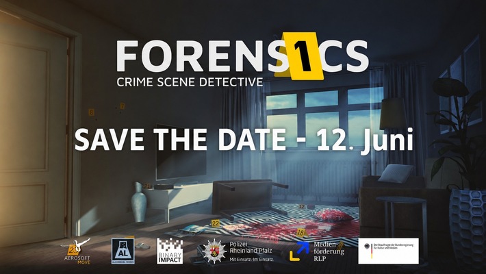 LKA-RP: Einladung zur gemeinsamen Pressekonferenz am 12. Juni: Vorstellung des Kriminaltechnik-Simulators "Forensics: Crime Scene Detective"