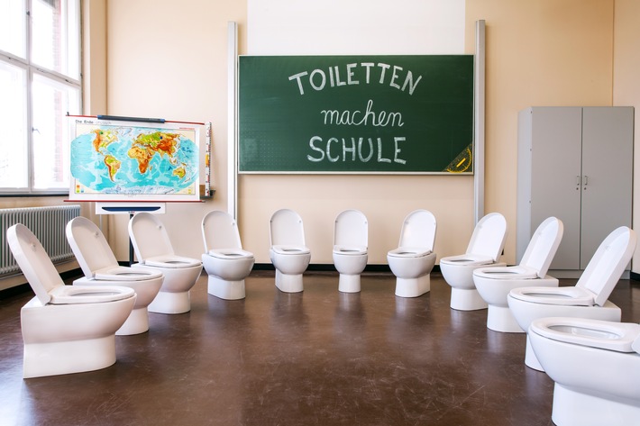 Domestos setzt sich für Hygiene deutscher Schultoiletten ein - Unilever-Marke unterstützt den bundesweiten Wettbewerb &quot;Toiletten machen Schule&quot; der German Toilet Organization e.V.