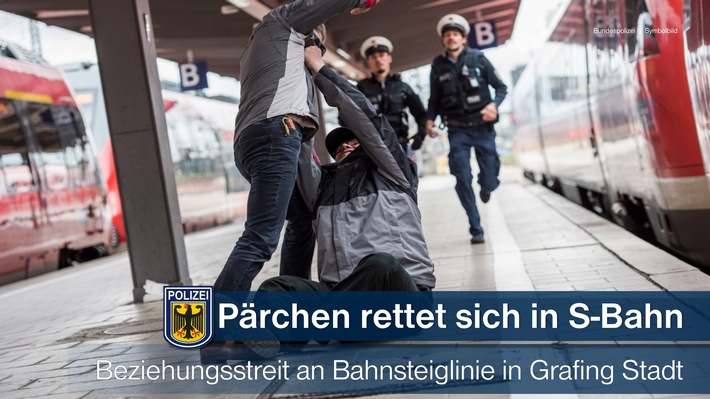 Bundespolizeidirektion München: Am Bahnsteig Grafing Stadt attackiert - 
Exfreund geht auf Pärchen los