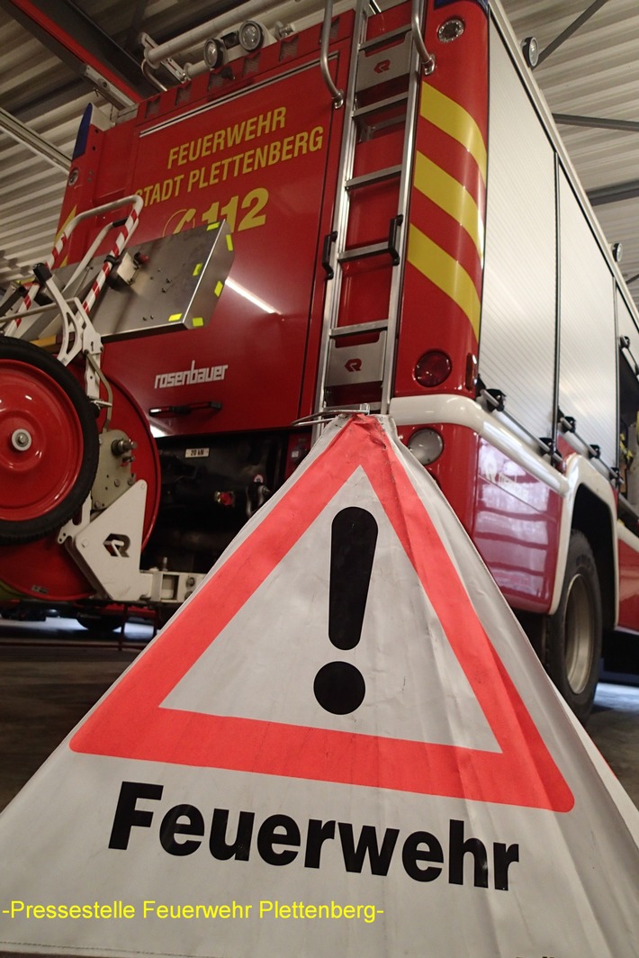 FW-PL: Sturmtief &quot;Nils&quot; sorgte bisher für geringes Einsatzaufkommen bei der Plettenberger Feuerwehr