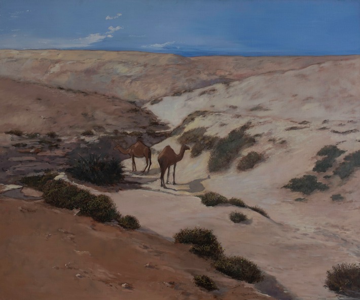 Camels at Rumaitha W~s_100 x 120 cm .jpg