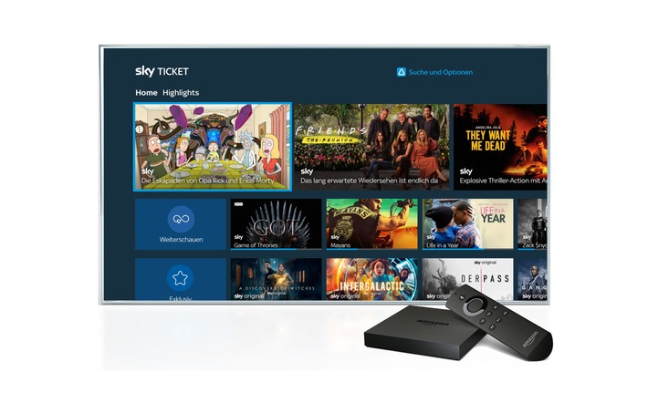 Sky Ticket in Deutschland jetzt auf weiteren Fire TV-Geräten verfügbar