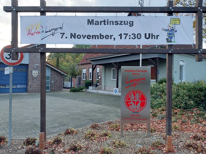 FW-WRN: Löschgruppe Langern lädt zum Martinszug