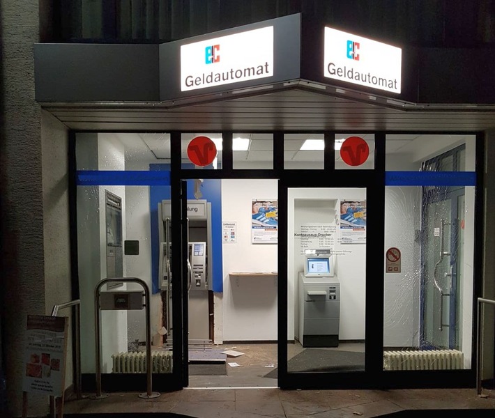 POL-WE: Geldautomat in Nieder-Mörlen aufgesprengt