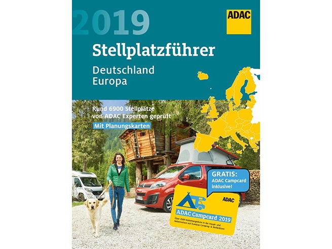 ADAC Stellplatzführer 2019 in neuem Gewand / Vergrößertes Buchformat / Modernes Info-Layout / Rabatte mit der ADAC Campcard