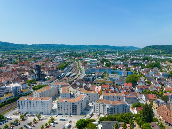 Pressemitteilung: Instone-Projekt „s’Lederer“ in Schorndorf - Fertigstellung und Übergabe aller 228 Wohnungen an die GWG-Gruppe