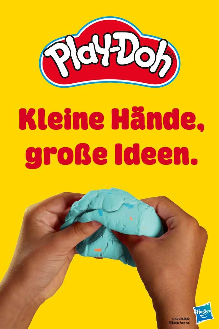 Große Mitmach-Aktion: "Deine Play-Doh-Erfindung" startet jetzt! Spielerisch erfinden, gemeinsam gestalten: Familienaktion mit tollen Play-Doh-Preisen.