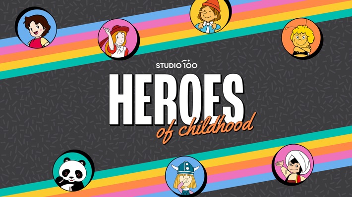 Nostalgie trifft auf Moderne: Studio 100 International lanciert &quot;Heroes of Childhood&quot; YouTube-Kanal