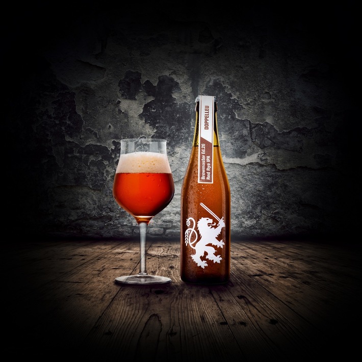 Le seigle à l’honneur: la Red Rye IPA au malt de seigle est la 26e création de la ligne Brewmaster Editions de la brasserie Doppelleu Brauwerkstatt AG.