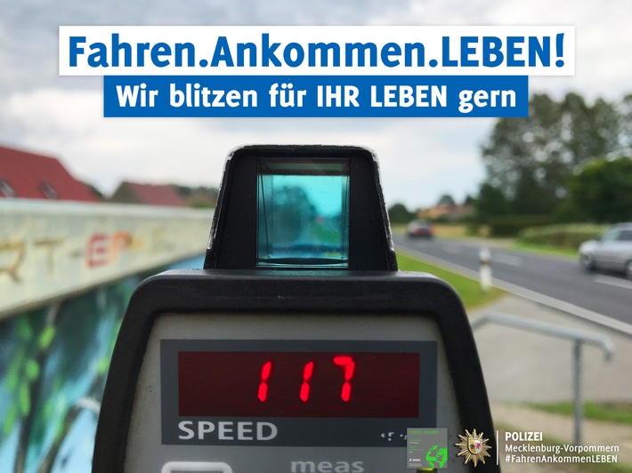 POL-HRO: Start der Verkehrskontrollen &quot;Fahren.Ankommen.LEBEN!&quot; mit den Schwerpunkten Geschwindigkeit und Licht
