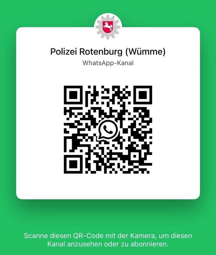 POL-ROW: ++ Polizeiinspektion Rotenburg (Wümme) jetzt auch auf WhatsApp! ++