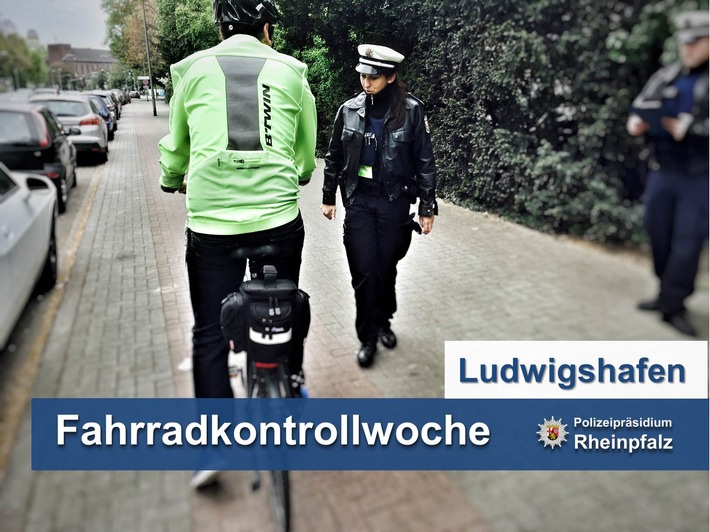 POL-PPRP: Ankündigung Fahrradkontrollwoche in Ludwigshafen