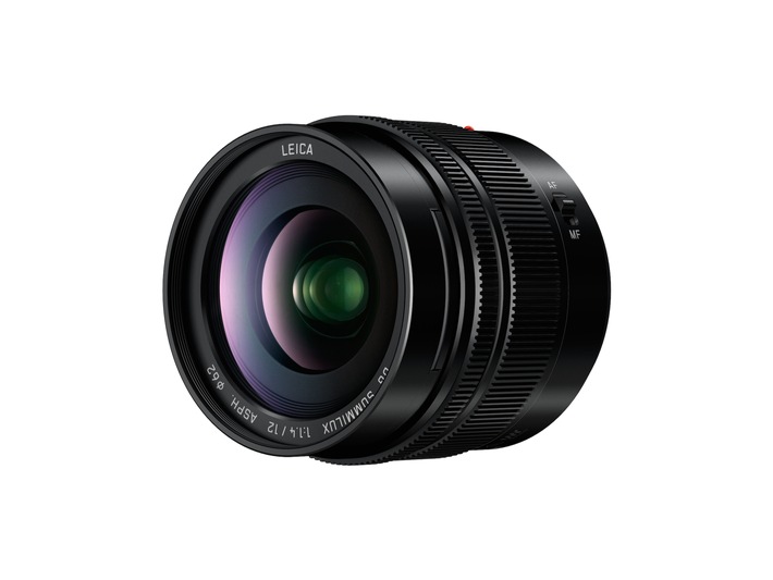 LEICA DG SUMMILUX F1,4/12mm ASPH. für Micro-FourThirds / Das neue LUMIX G Objektiv bietet Leica-Bildqualität, hohe Lichtstärke, 24mm Weitwinkel und Spritzwasserschutz