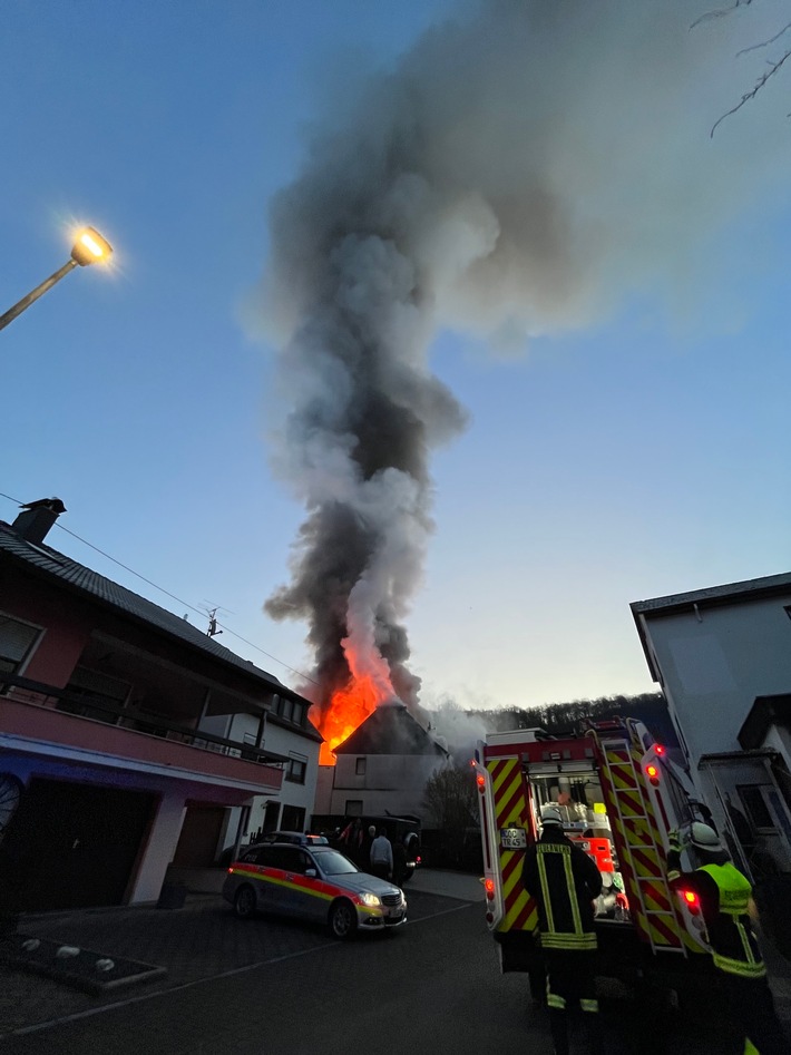 POL-PDMY: Brand von drei Wohnhäusern in Lütz (Erstmeldung)