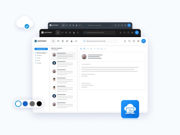 Hostpoint lance un design entièrement modernisé pour E-mail & Cloud Office