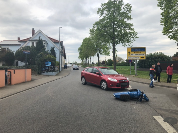 POL-PDWO: Unfall mit Rollerfahrer