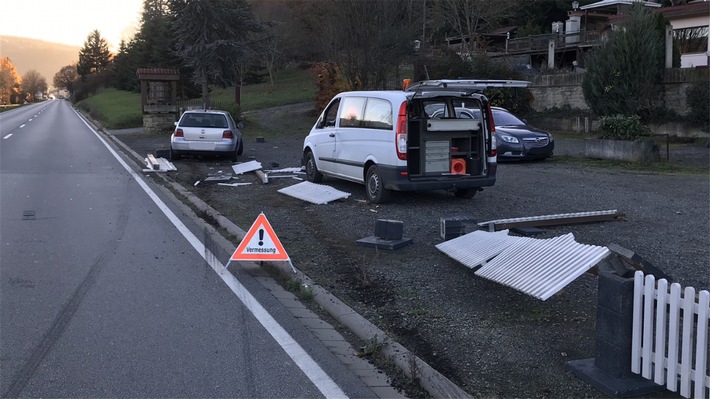 POL-PDKL: Unfall im Bereich von Vermessungsarbeiten auf der Bundesstraße