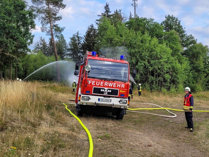 FW-OE: Waldbrandübung des Einsatzbereichs 1 in Meggen