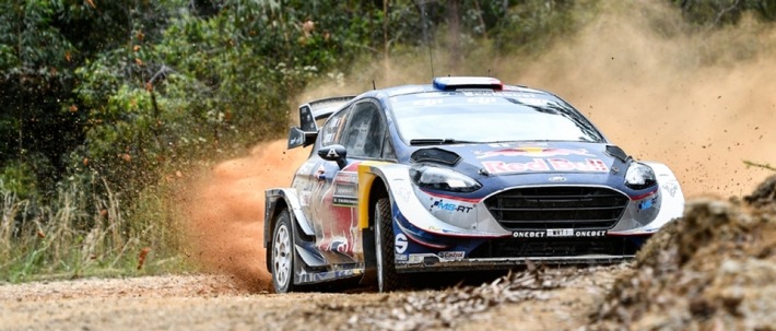 Starker Saisonabschluss: Ott Tänak fährt bei der Rallye Australien im Ford Fiesta WRC von M-Sport auf Platz zwei