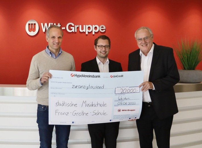 Witt-Gruppe setzt Engagement fort: Erneut 20.000 Euro für musikalische Bildung von Kindern