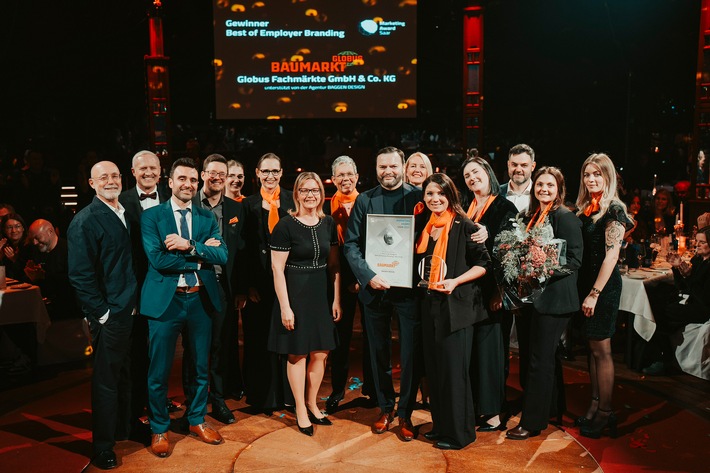 Globus Baumarkt gewinnt den Marketing Award Saar 2025 für seine Arbeitgebermarke