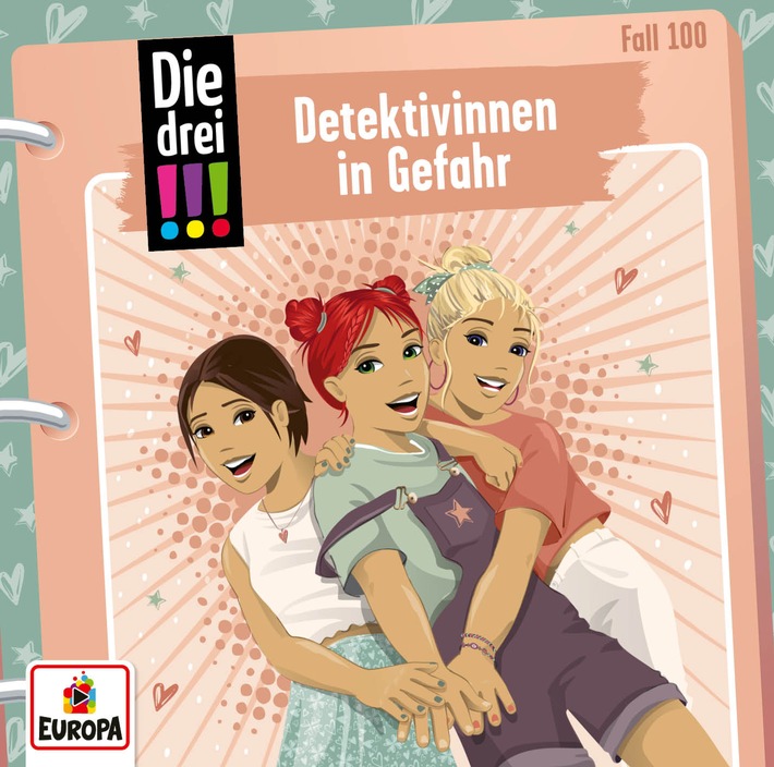 Die drei !!!-Jubiläum - 100 Hörspiel-Fälle der drei Detektivinnen / EUROPA veröffentlicht Doppelfolge Detektivinnen in Gefahr am 25.09.2026