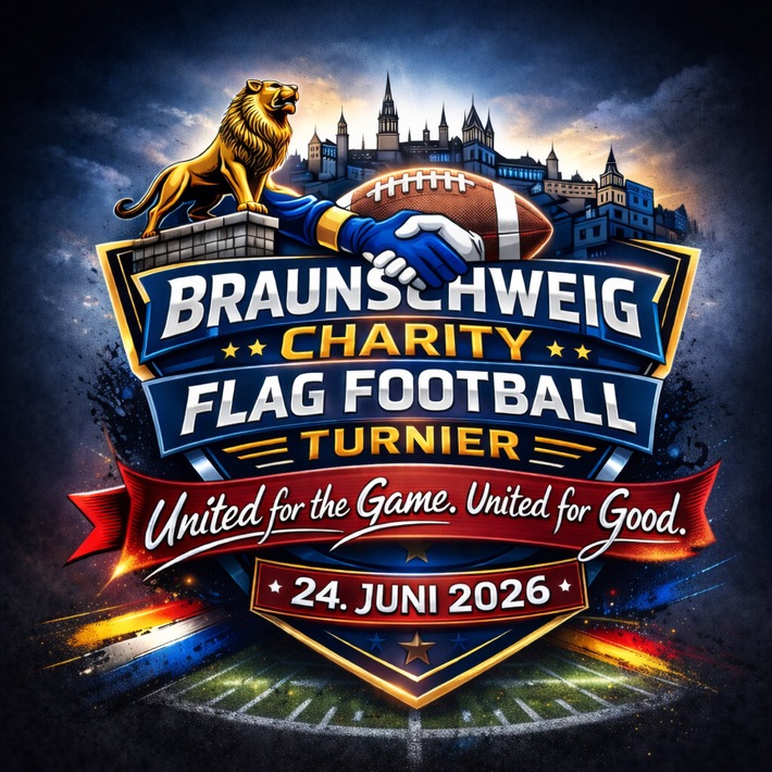 POL-BS: Charity-Turnier im Flagfootball - Braunschweig Lions und Polizei spielen für den guten Zweck
